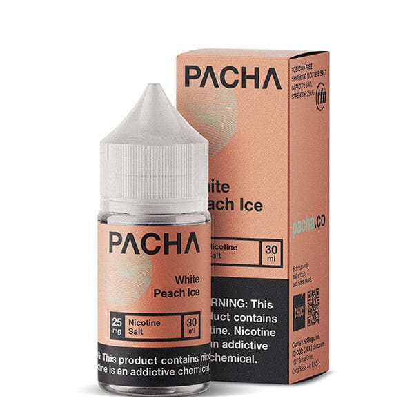 White Peach Ice by PACHAMAMA Salts TFN 30ml with Packaging