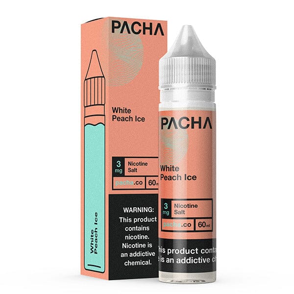 White Peach Ice by Pachamama TFN Series 60ml with Packaging