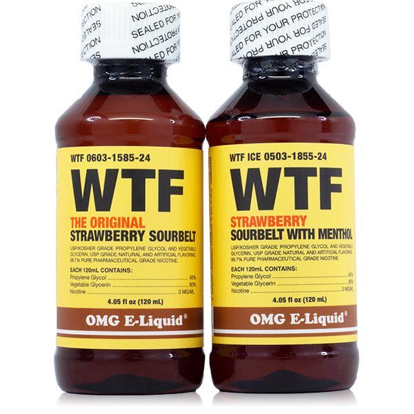 WTF by OMG E-Liquid (Old Packaging) 120mL bottle