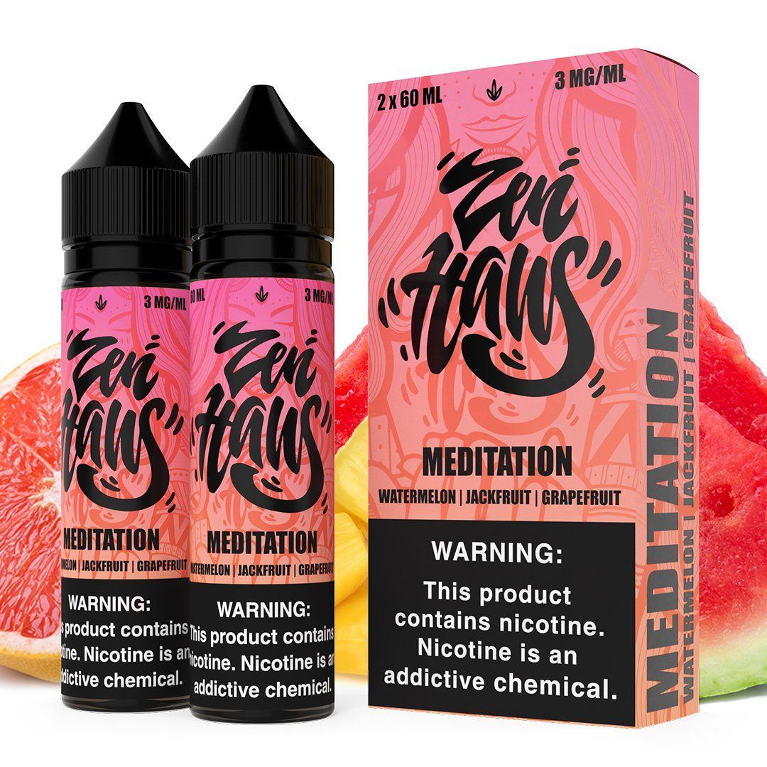 Meditation by ZEN HAUS E-Liquid 2X 60ml with packaging