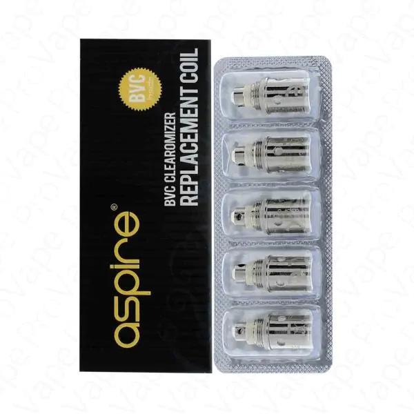 Aspire Clearomizer BVC Coils (5-Pack) 1.6ohm with Packaging