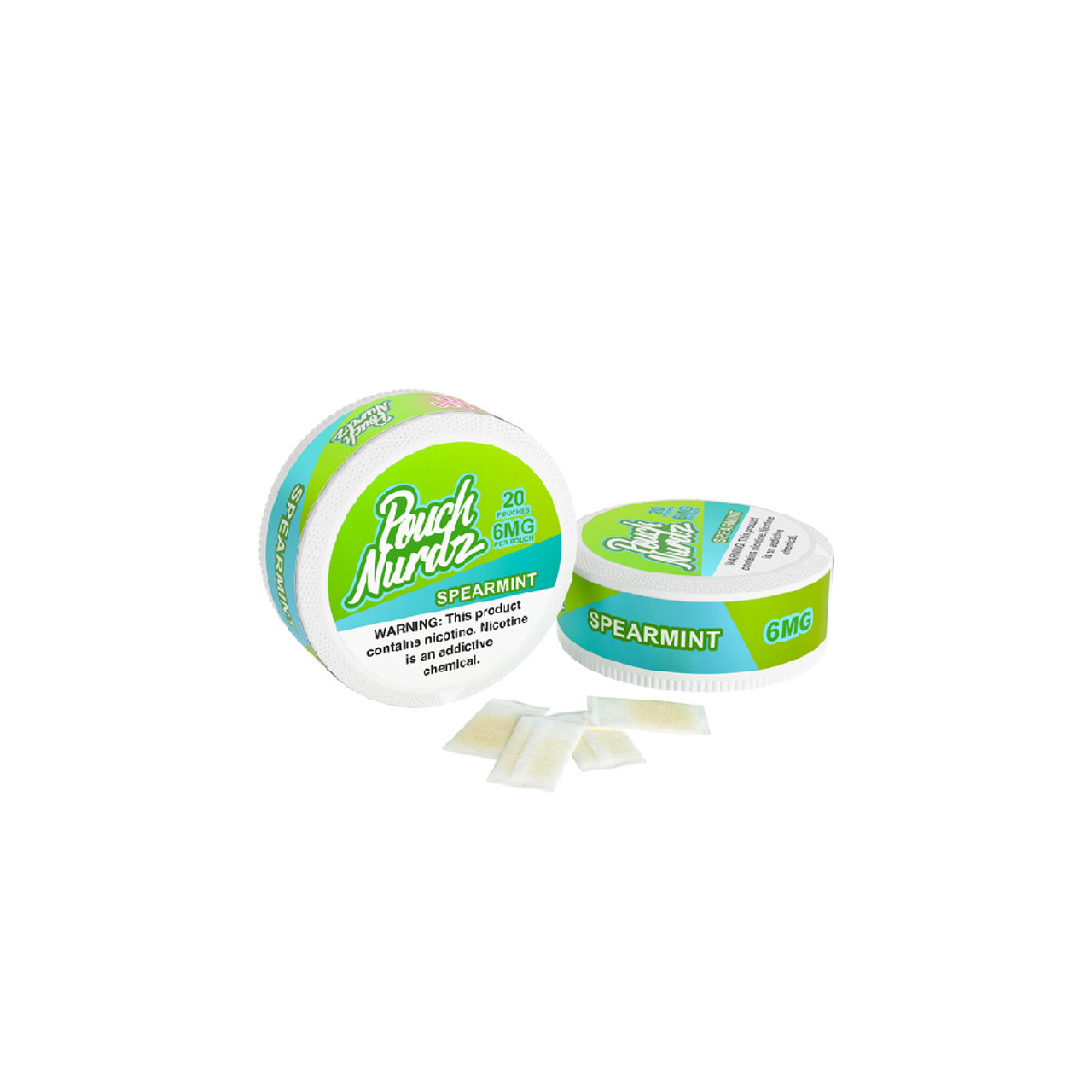 Pouch Nurdz Nicotine Pouch (20pc Can)(5pc Display) Spearmint