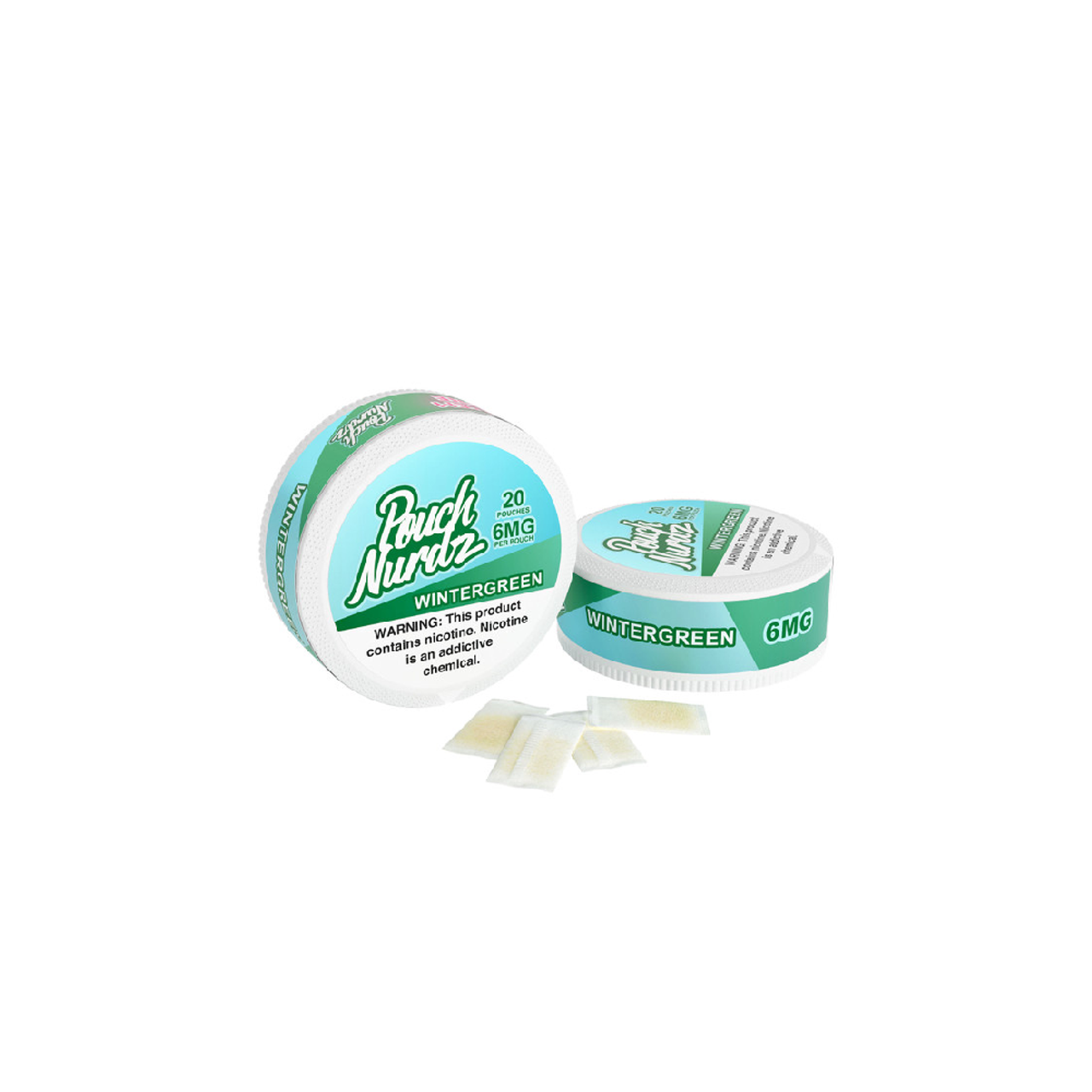 Pouch Nurdz Nicotine Pouch (20pc Can)(5pc Display) Wintergreen