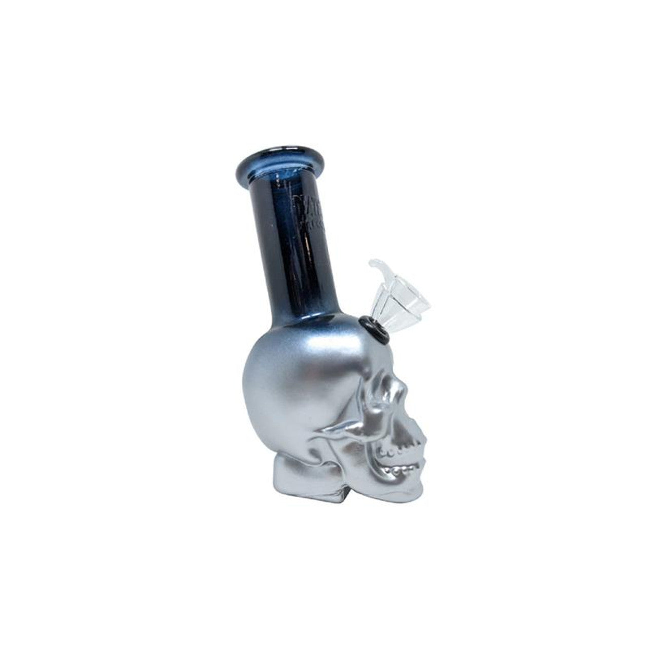 Death Row Records (Water Pipe) 6″ Skull Head Bubbler Black Silver