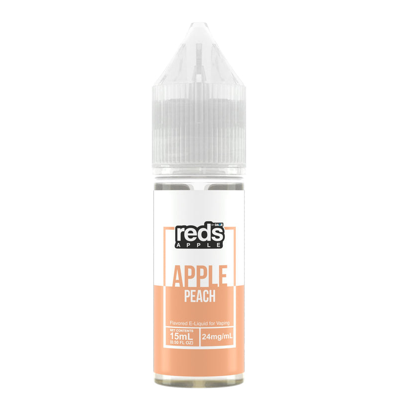 7Daze Reds Salt Series E-Liquid 15mL (Salt Nic) peach bottle