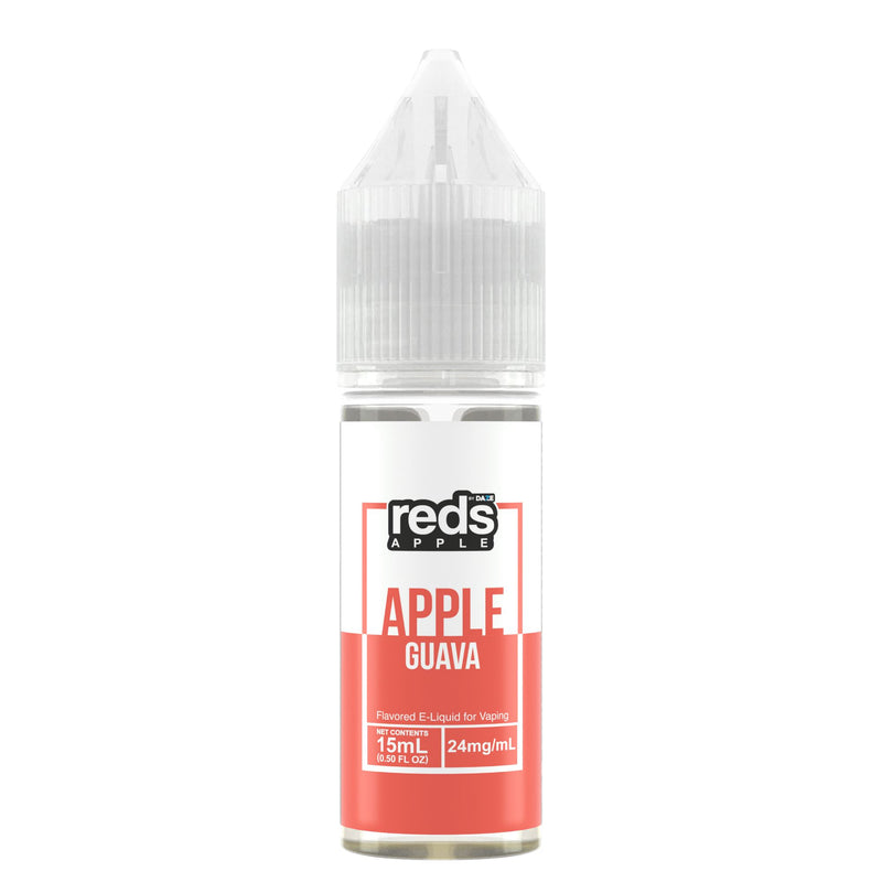 7Daze Reds Salt Series E-Liquid 15mL (Salt Nic) guava bottle