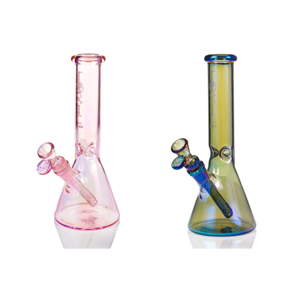 MKGlass (Water Pipe) TX98 10″ Electroplated Trophy Beaker Group Photo