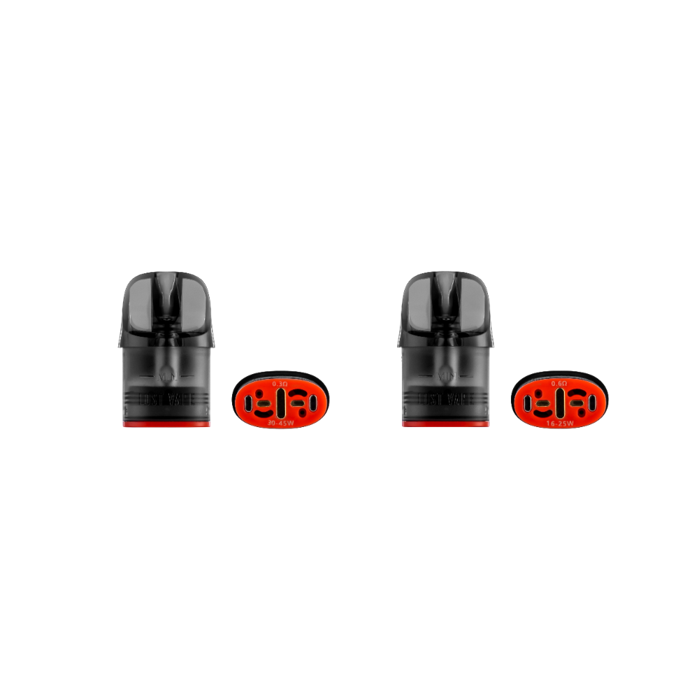 Lost Vape E Plus Dual Mesh Replacement Pods (3-Pack) Group Photo