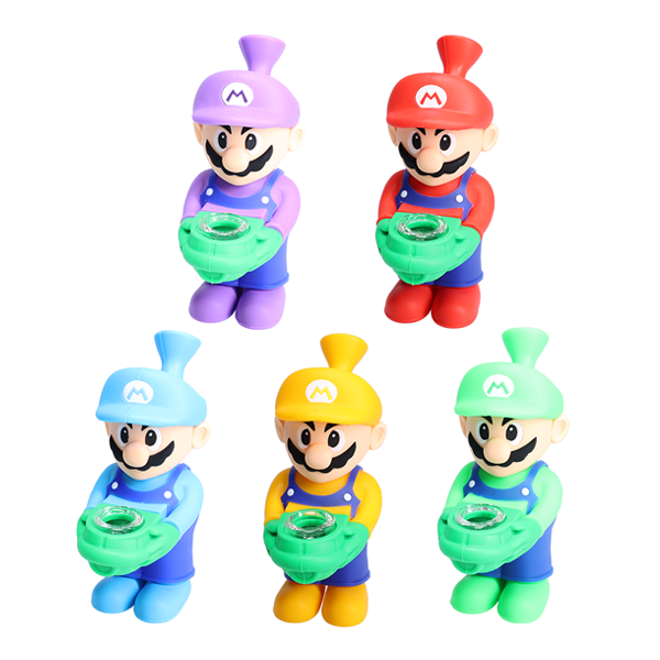 Non branded (Hand Pipe)(1-Pack) SHP19 6″ Silicone Character