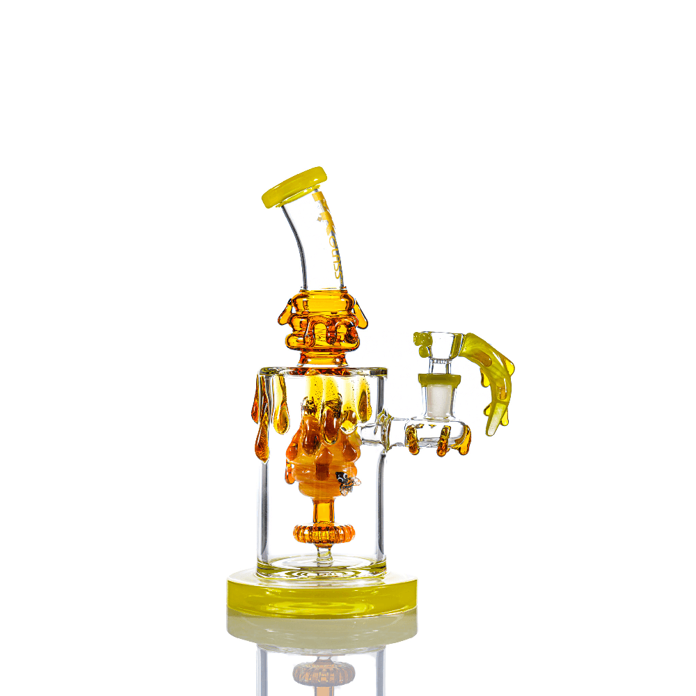 MKGlass (Water Pipe) MK109 Honeydrip Bee Rig 9″ Green