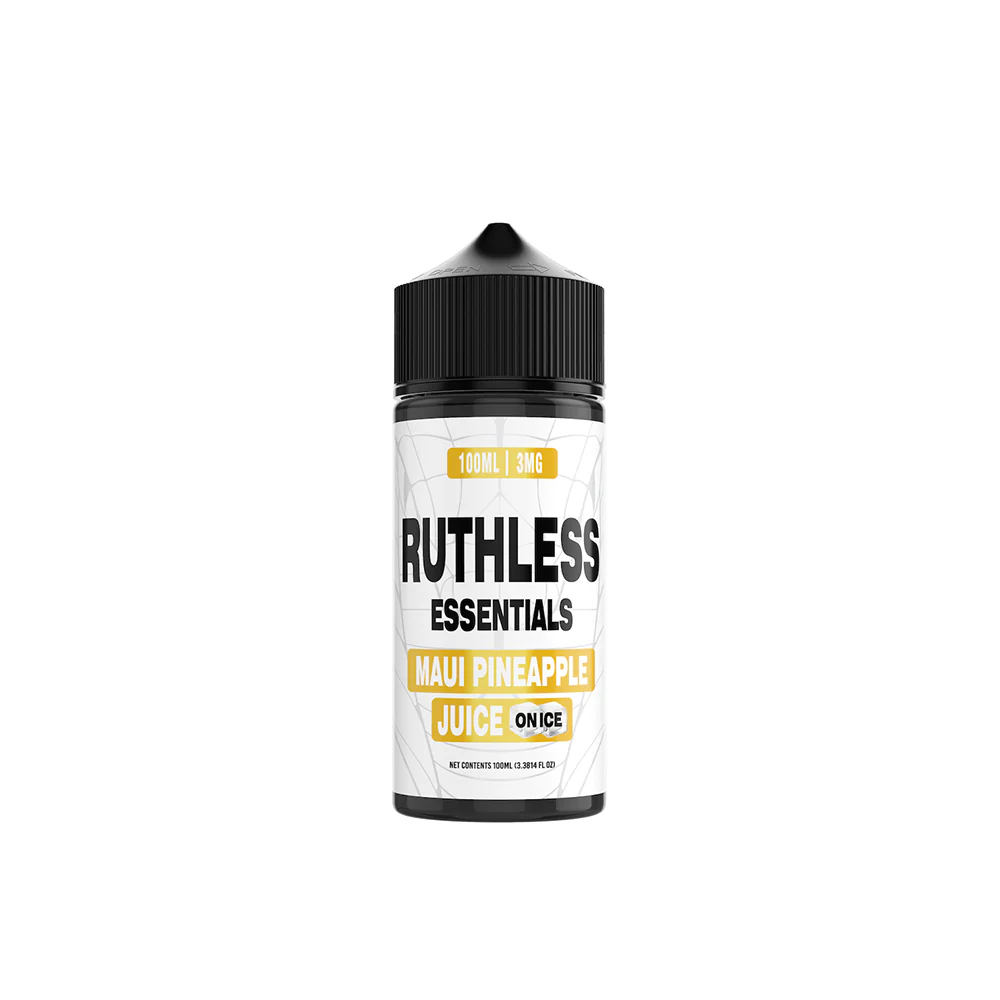 Maui Pineapple Juice On Ice Ruthless Essentials 100mL Bottle