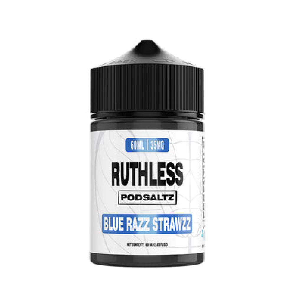 Blue Razz Strawzz Ruthless Essentials Salt 60mL Bottle
