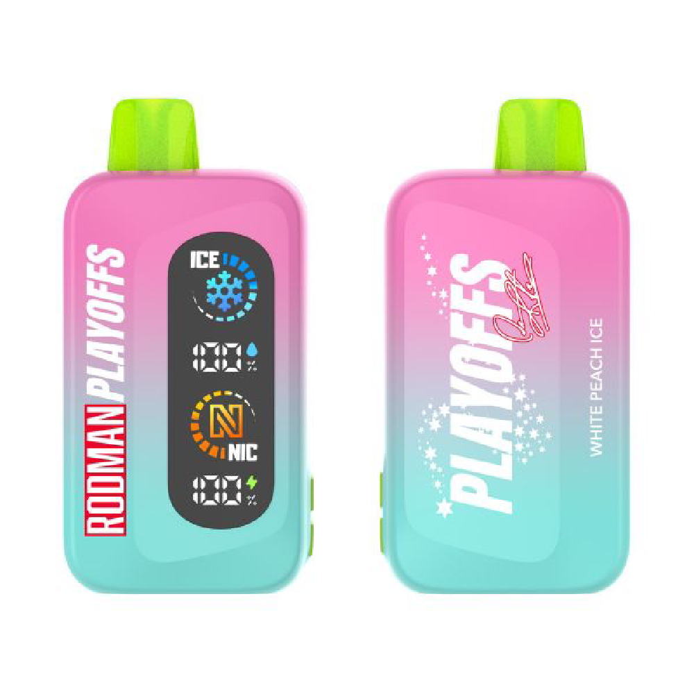 Rodman Playoffs Disposable White Peach Ice