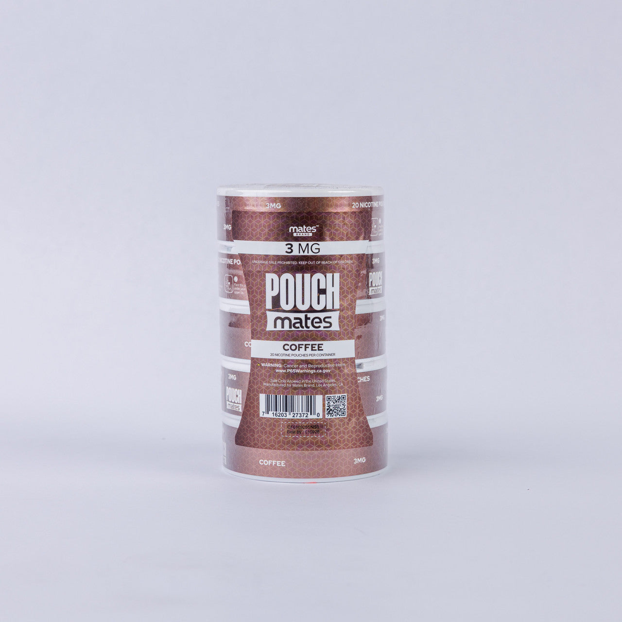 PouchMates (DSPLY 5pc)(Nic Pouch)(20ct Can) Coffee with packaging