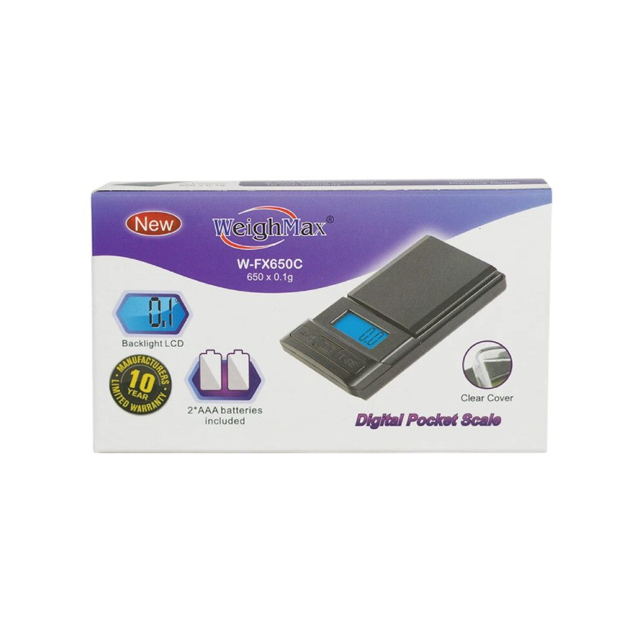 WeighMax (Scale) Digital Pocket Scale W-FX650C with packaging