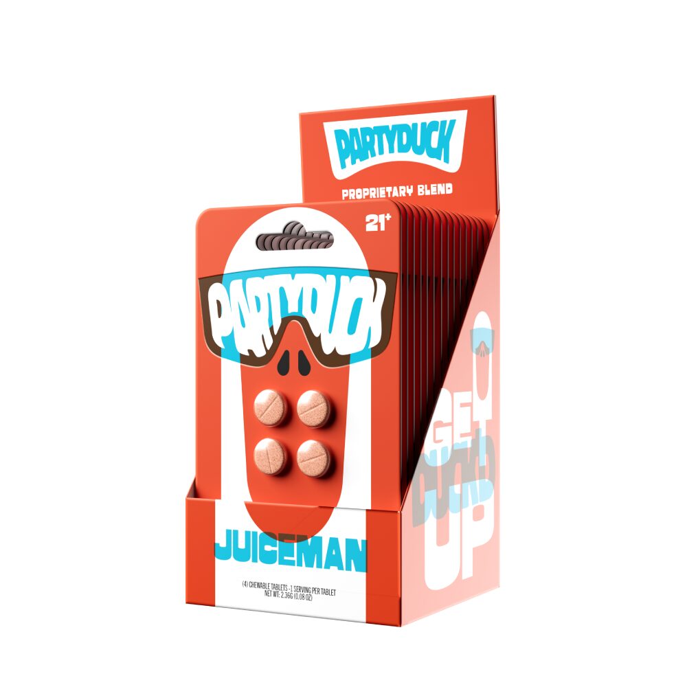 Partyduck (4ct Tablet) | Juice Man / Orange with Packaging