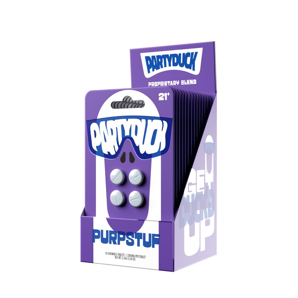 Partyduck (4ct Tablet) | Purp Stuf / Grape with Packaging