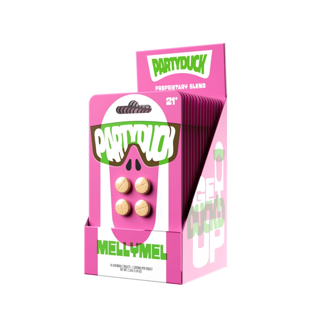 Partyduck (4ct Tablet) | Melly Mel / Strawberry with Packaging