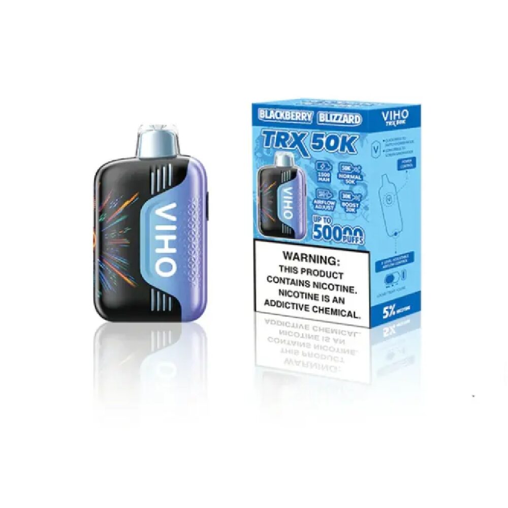Viho TRX Disposable Blackberry Blizzard with packaging