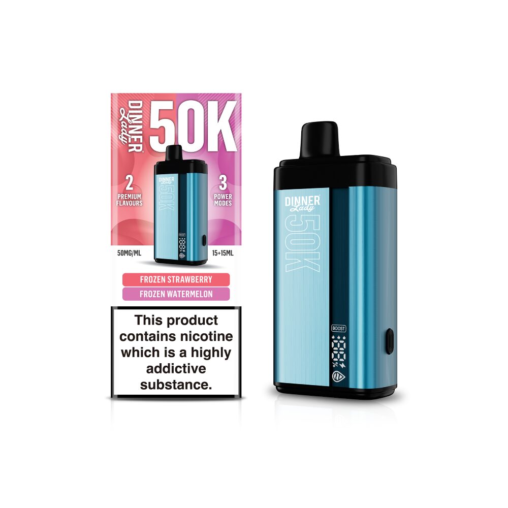 Dinner Lady 50K Disposable 15 mL Frozen Strawberry + 15mL Frozen Watermelon with packaging