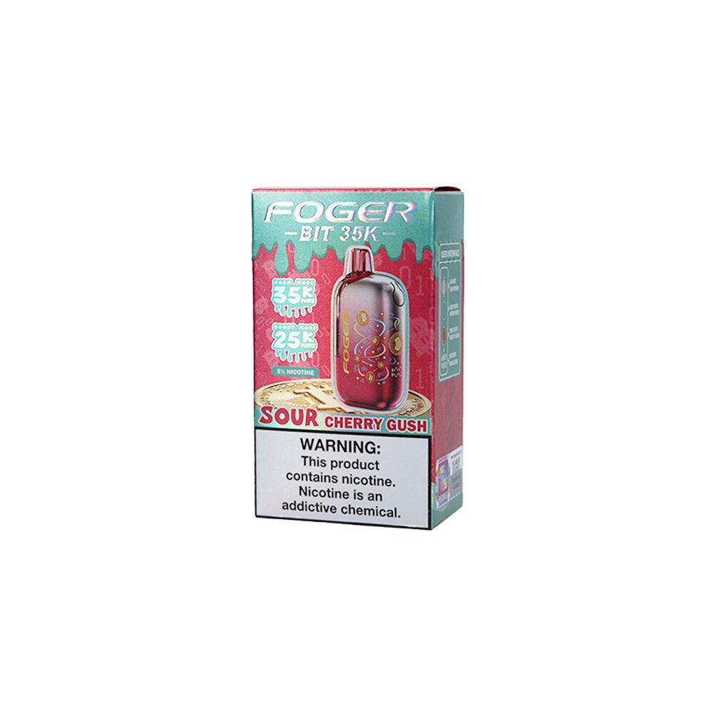 Foger Bit 35K Disposable Sour Cherry Gush with packaging