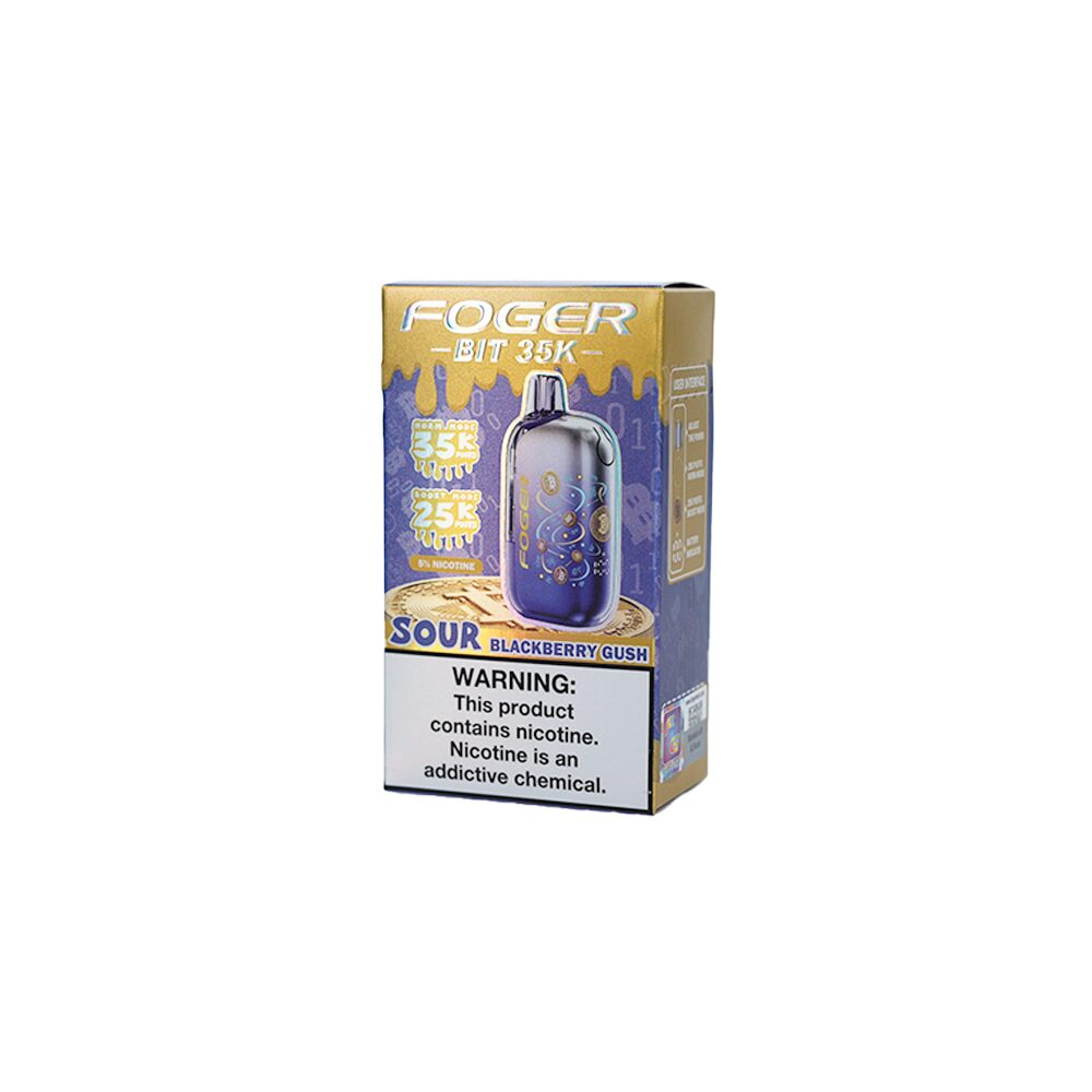 Foger Bit 35K Disposable Sour Blackberry Gush with packaging
