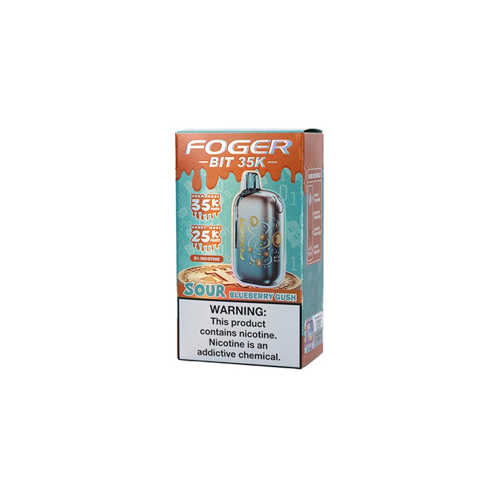 Foger Bit 35K Disposable Sour Blueberry Gush with packaging