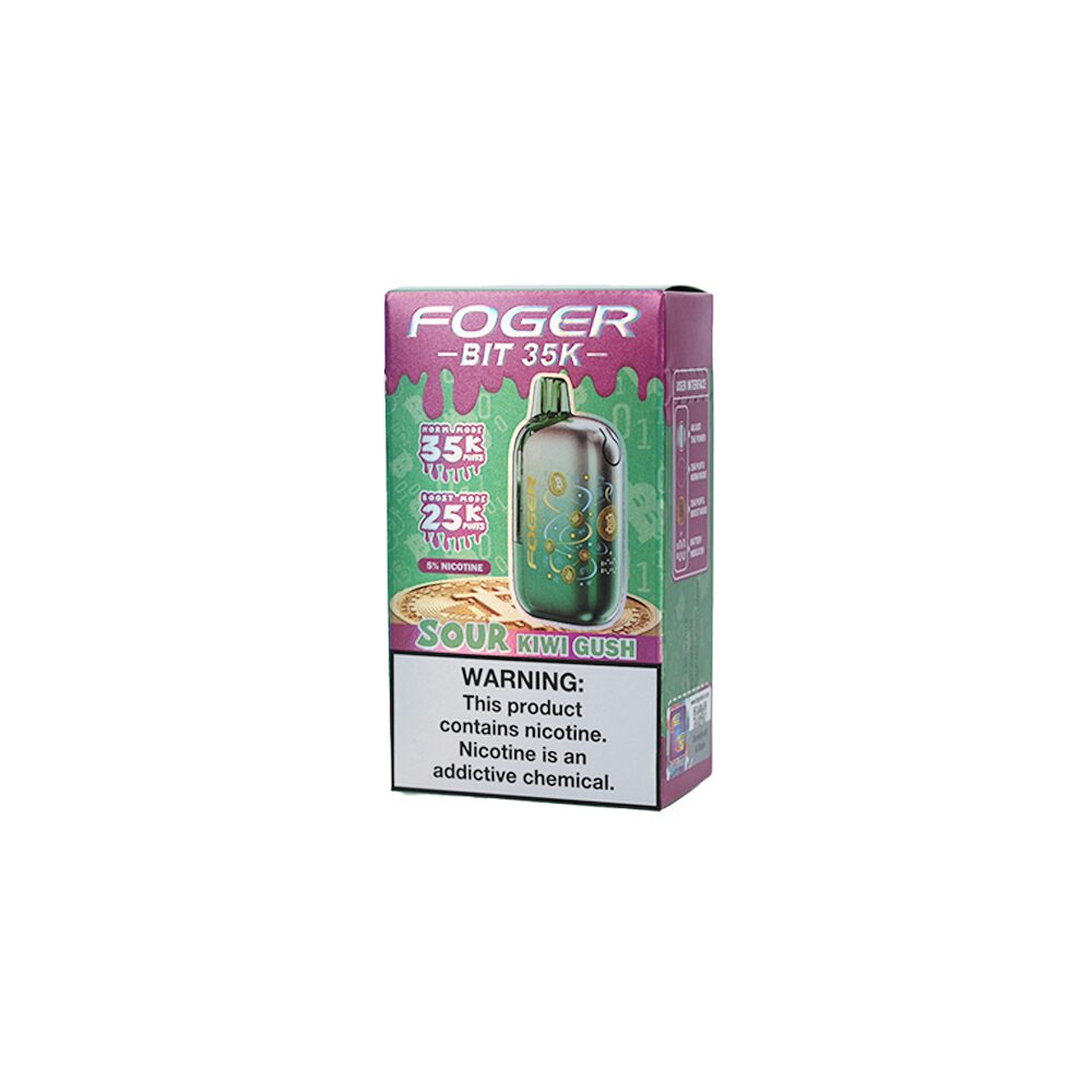 Foger Bit 35K Disposable Sour Kiwi Gush with packaging