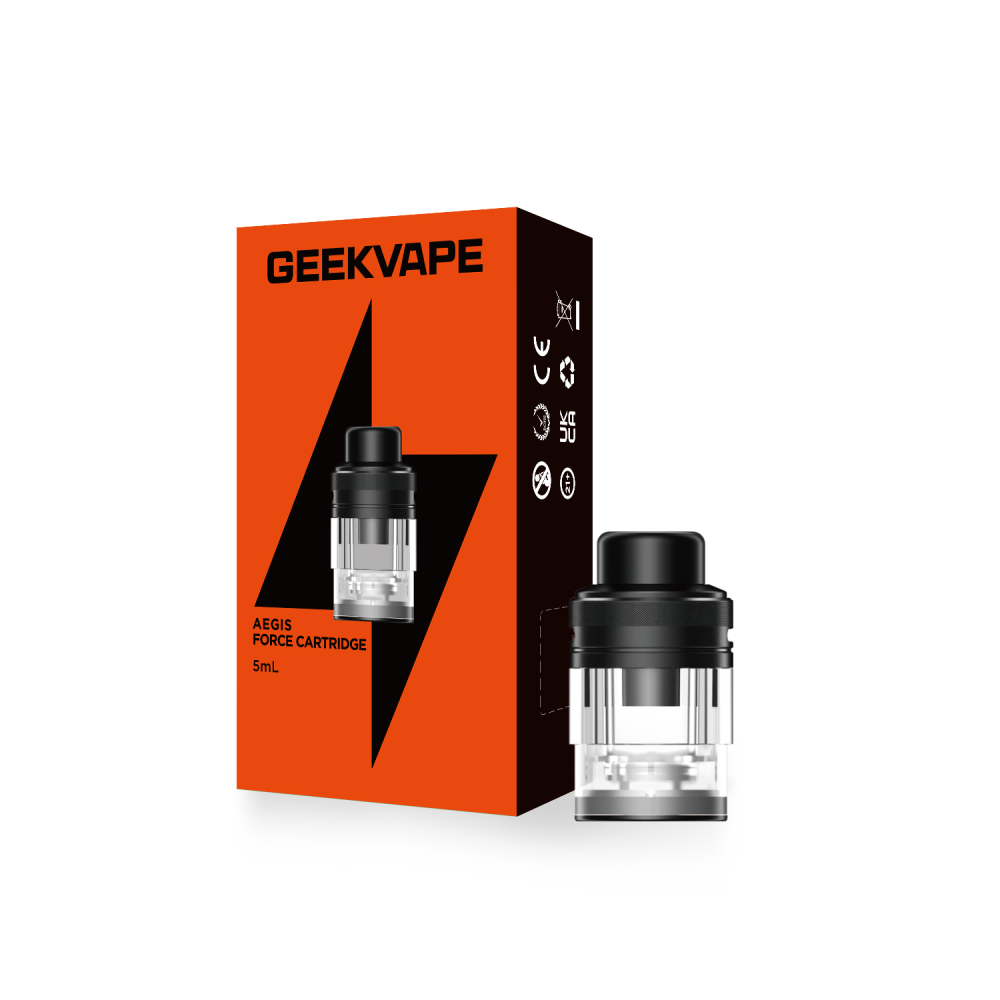 Geekvape Aegis Force Empty Replacement Pods (2-Pack) with packaging