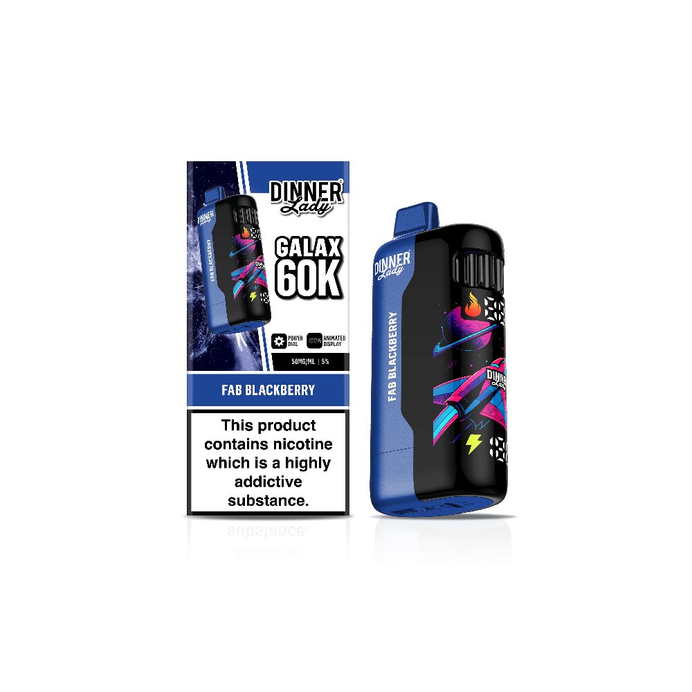 Dinner Lady Galax 60K Disposable Fab Blackberry with packaging