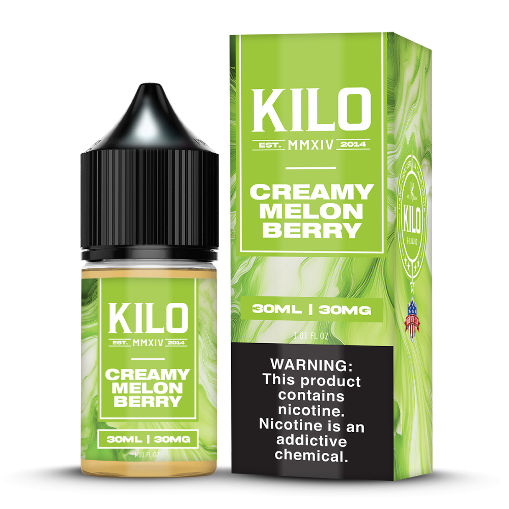 Creamy Melon Berry KILO Salts 30mL with packaging