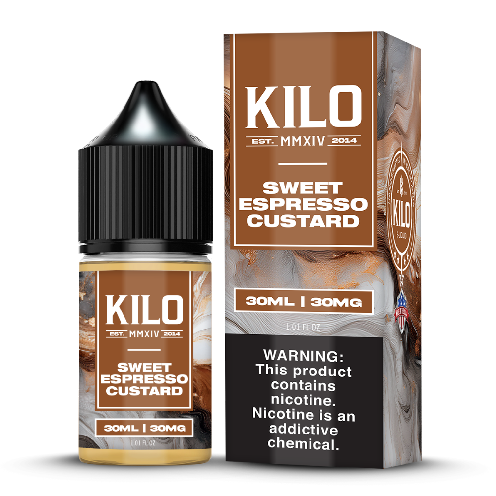 Sweet Espresso KILO Salts 30mL with packaging