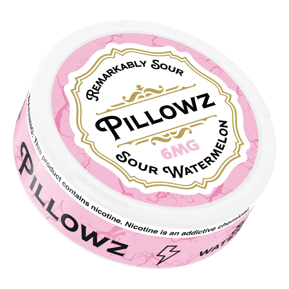 Pillowz TFN Nicotine Pouches (5-Can Pack) Sour Watermelon 6mg