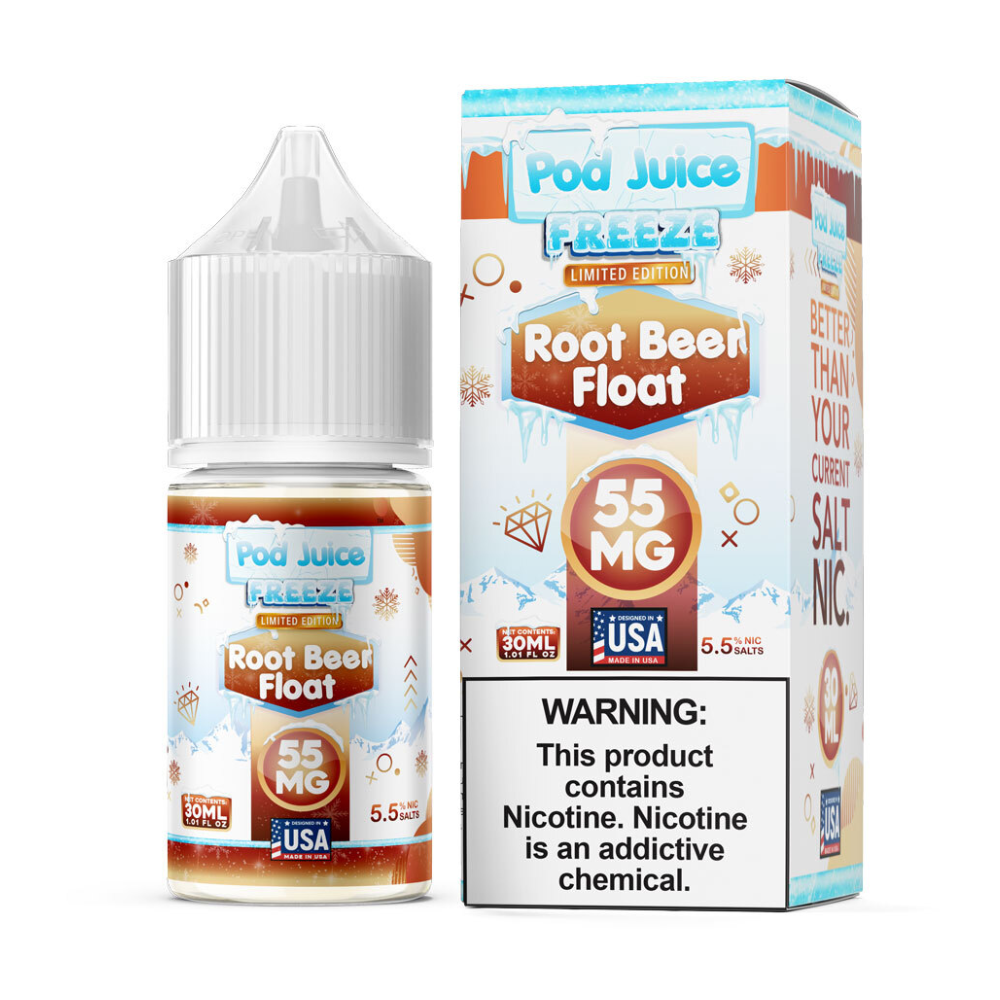 Root Beer Float Freeze Pod Juice TFN Salts 30mL with packaging
