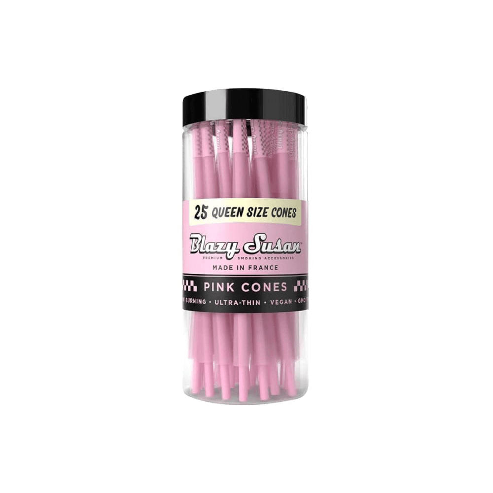 Blazy Susan Queen Size Cones – 25-Cone Jar | Pink
