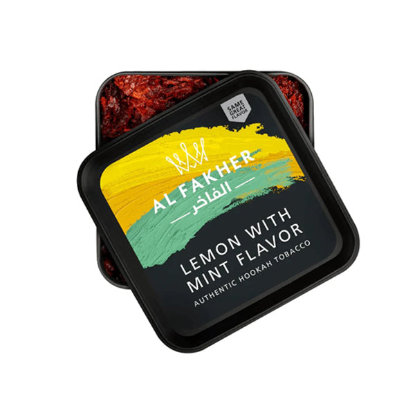 Al Fakher Authentic Hookah Tobacco (250g Jar) lemon with mint