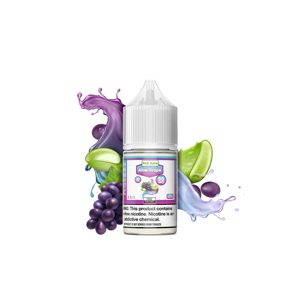  Aloe Grape by Pod Juice Salt 30ml with background