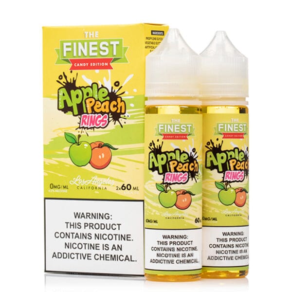  Apple Peach Sour by Finest Sweet & Sour 120ml with packaging