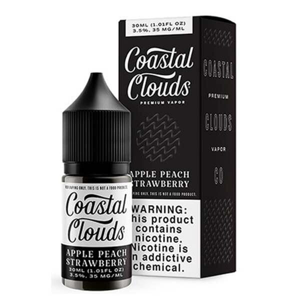 Apple Peach Strawberry by Coastal Clouds Salt 30ml with packaging