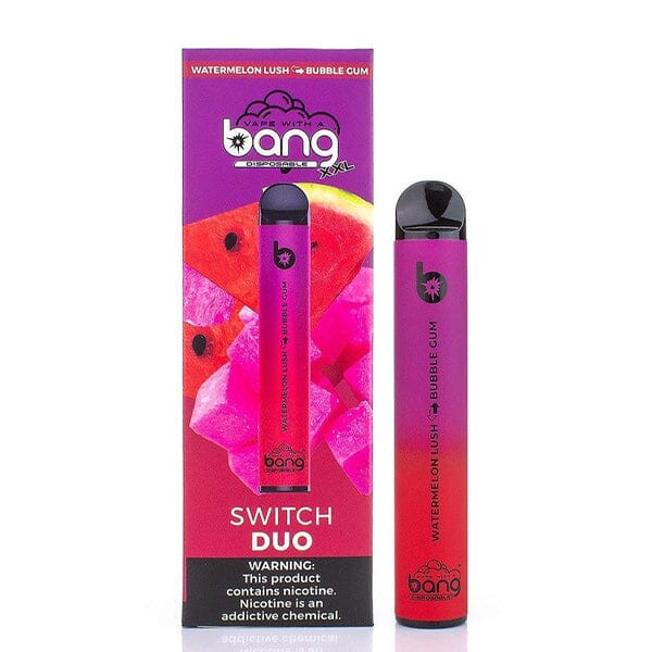 Bang XXL Switch Duo Disposable Device (Individual) - 2500 Puffs watermelon lush bubblegum with packaging