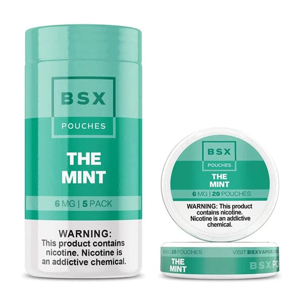 Basix Nicotine Pouches (20ct Can)(5-Can Pack) he mint