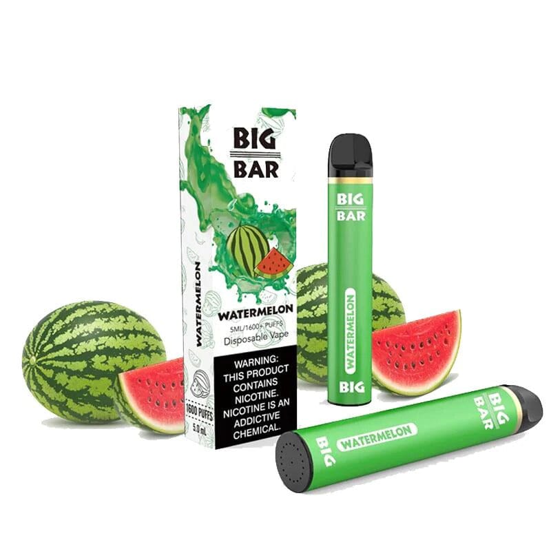 Big Bar 5% Disposable (Individual) - 1600 Puffs watermelon with packaging