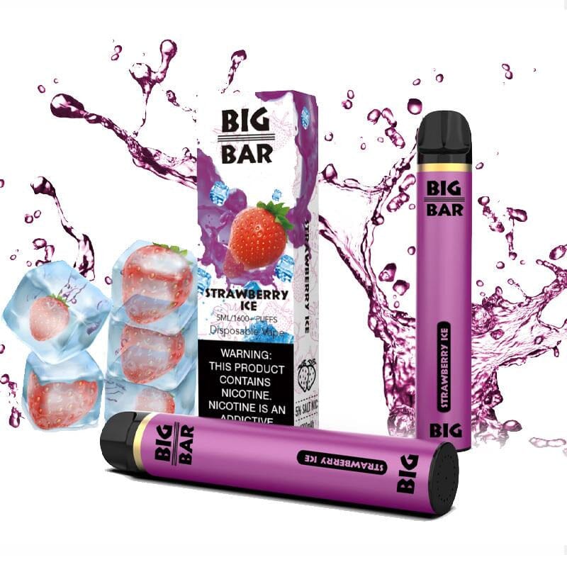Big Bar 5% Disposable (Individual) - 1600 Puffs strawberry ice with packaging