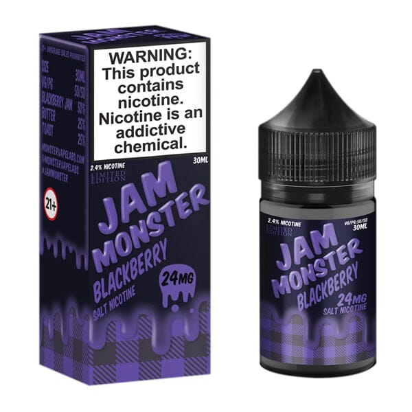  Blackberry by Jam Monster Salt Nicotine 30ml with packaging