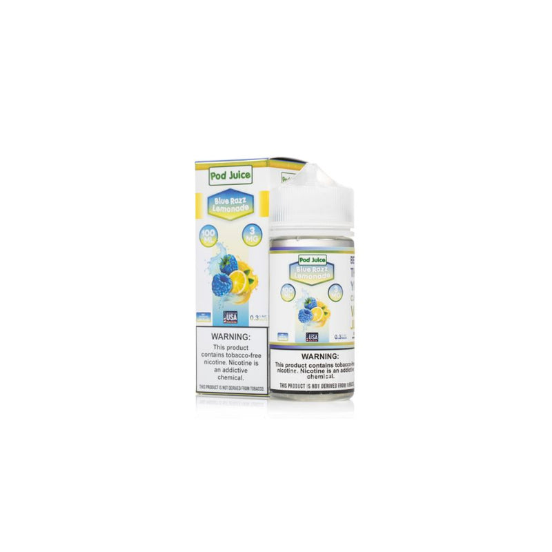  Blue Razz Lemonade by Pod Juice TFN Series 100mL with Packaging