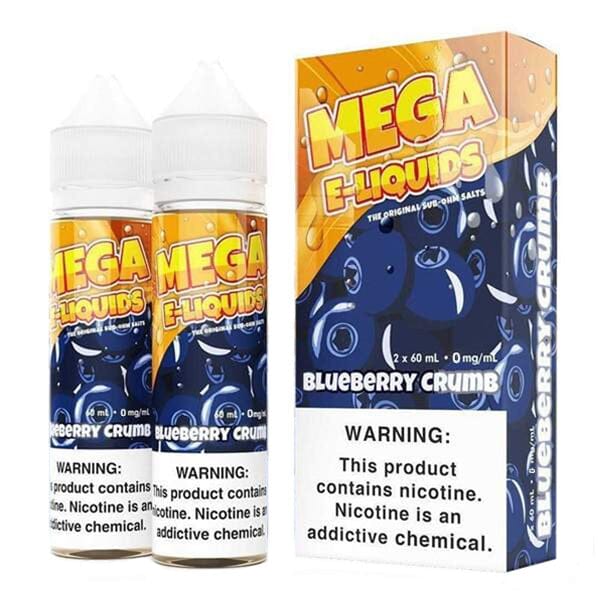Blueberry Crumb by MEGA eJuice 2x 60ml with packaging