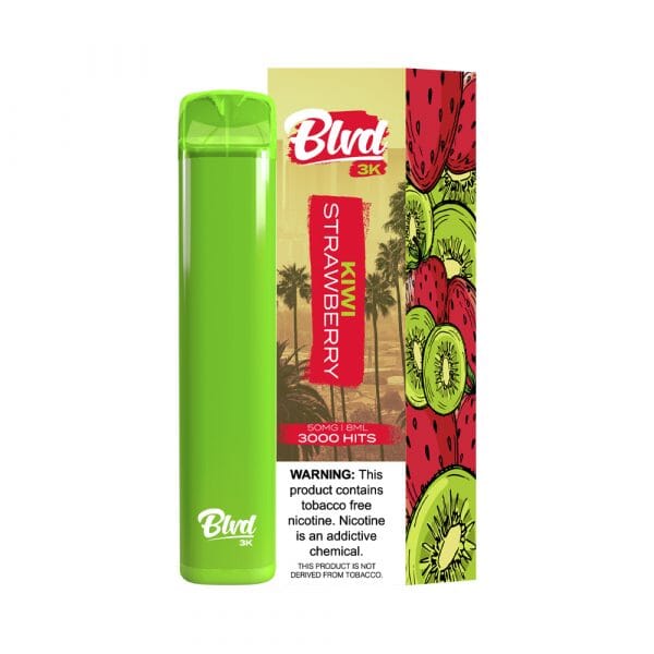 BLVD 3k Disposable | 3000 Puffs | 8mL Kiwi Strawberry with Packaging