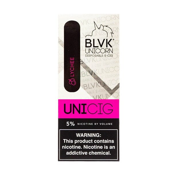 BLVK Unicorn Unicig Disposable E-Cigs (Individual) lychee packaging