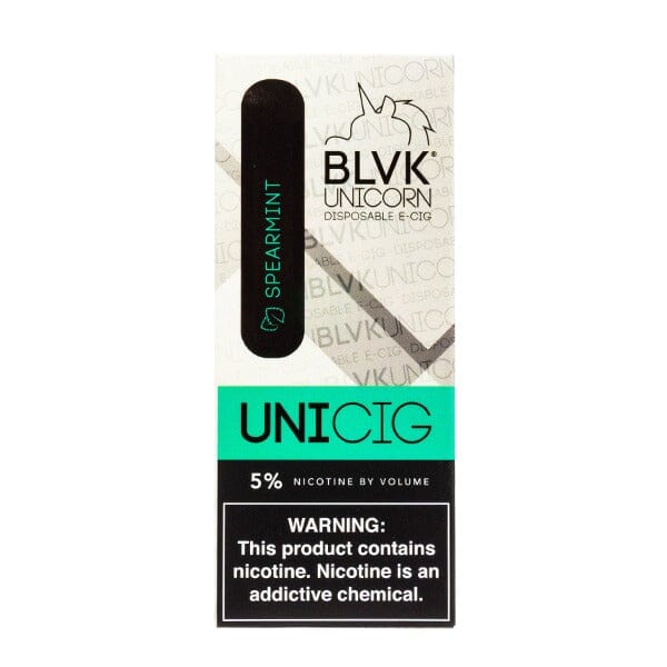 BLVK Unicorn Unicig Disposable E-Cigs (Individual) spearmint packaging