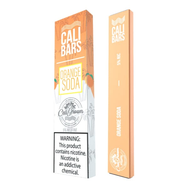 Cali Bars Disposable E-Cigs By Cali Grown (Individual) orange soda with packaging
